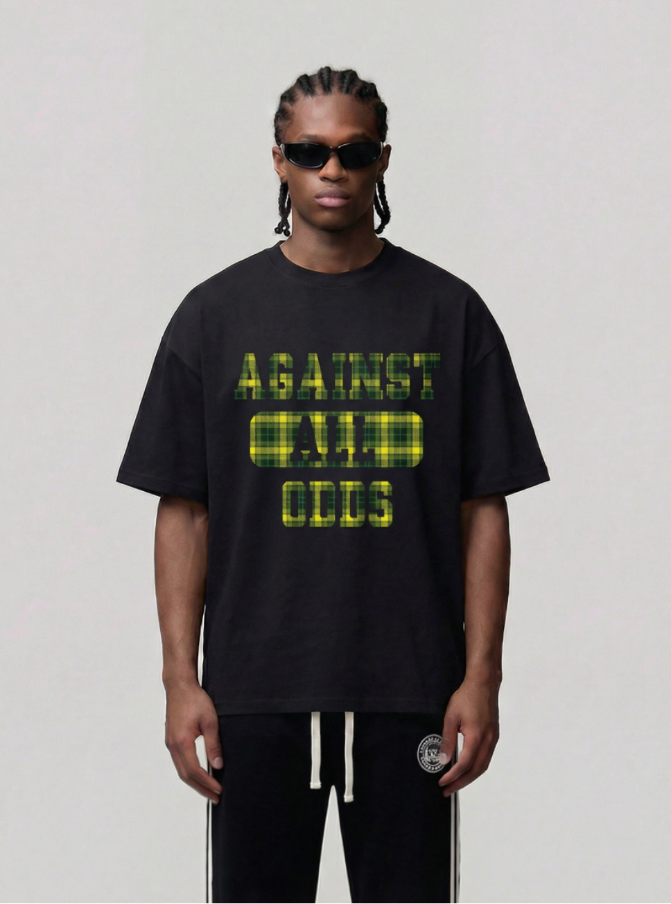 Against All odds Flannel Black Tshirt