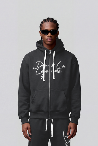 Dans La Legende Dark Grey Zipup Hoodie – SEVENTEENTHEBRAND