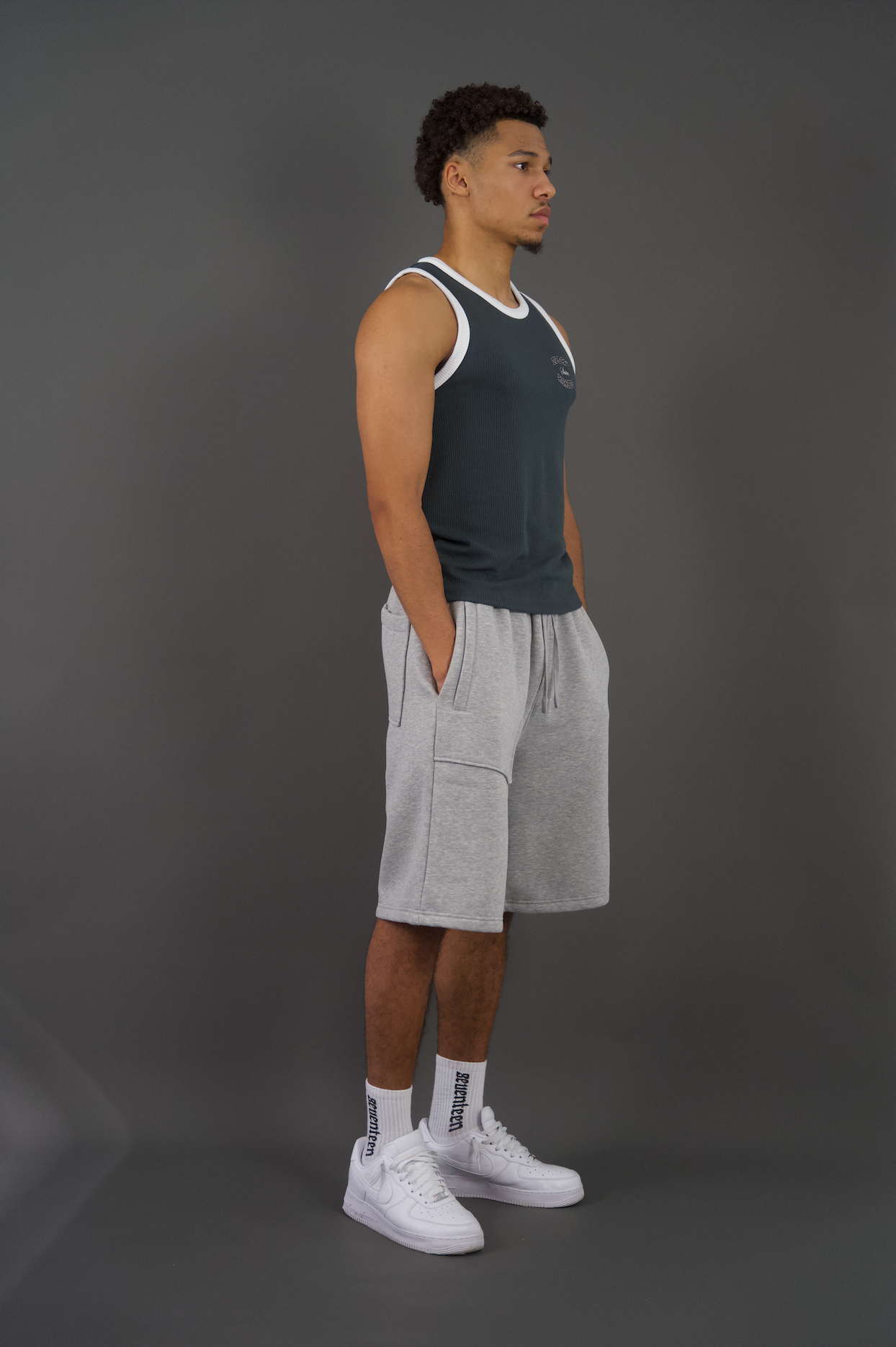 Grey Contrast Tanktop