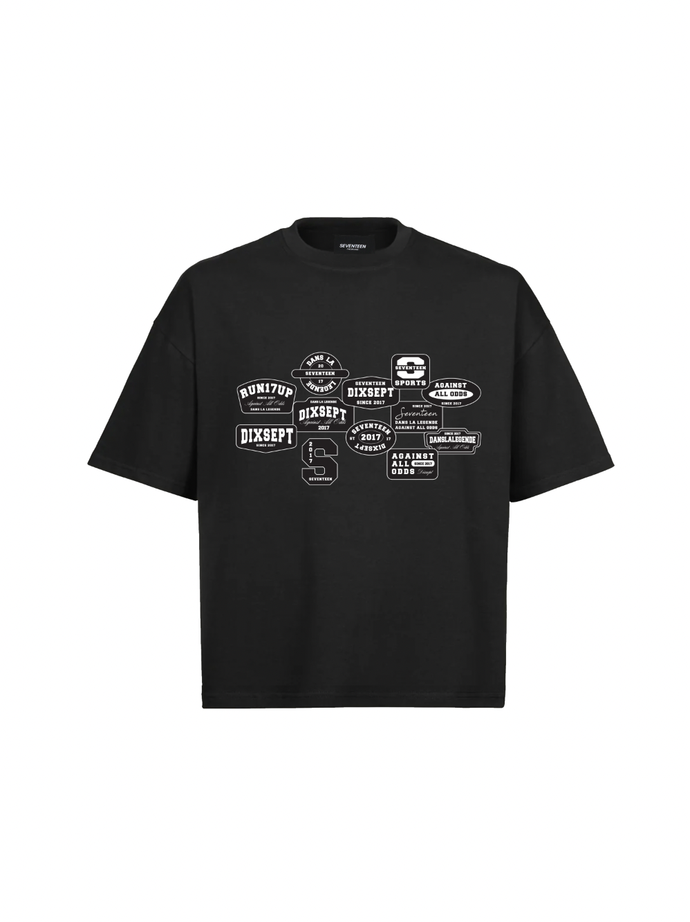 Dixsept Stamp Black Tshirt