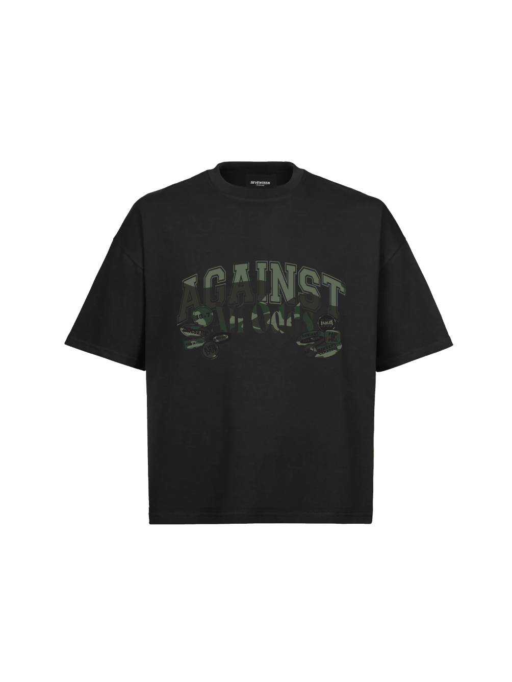 Against All odds Camo Black Tshirt
