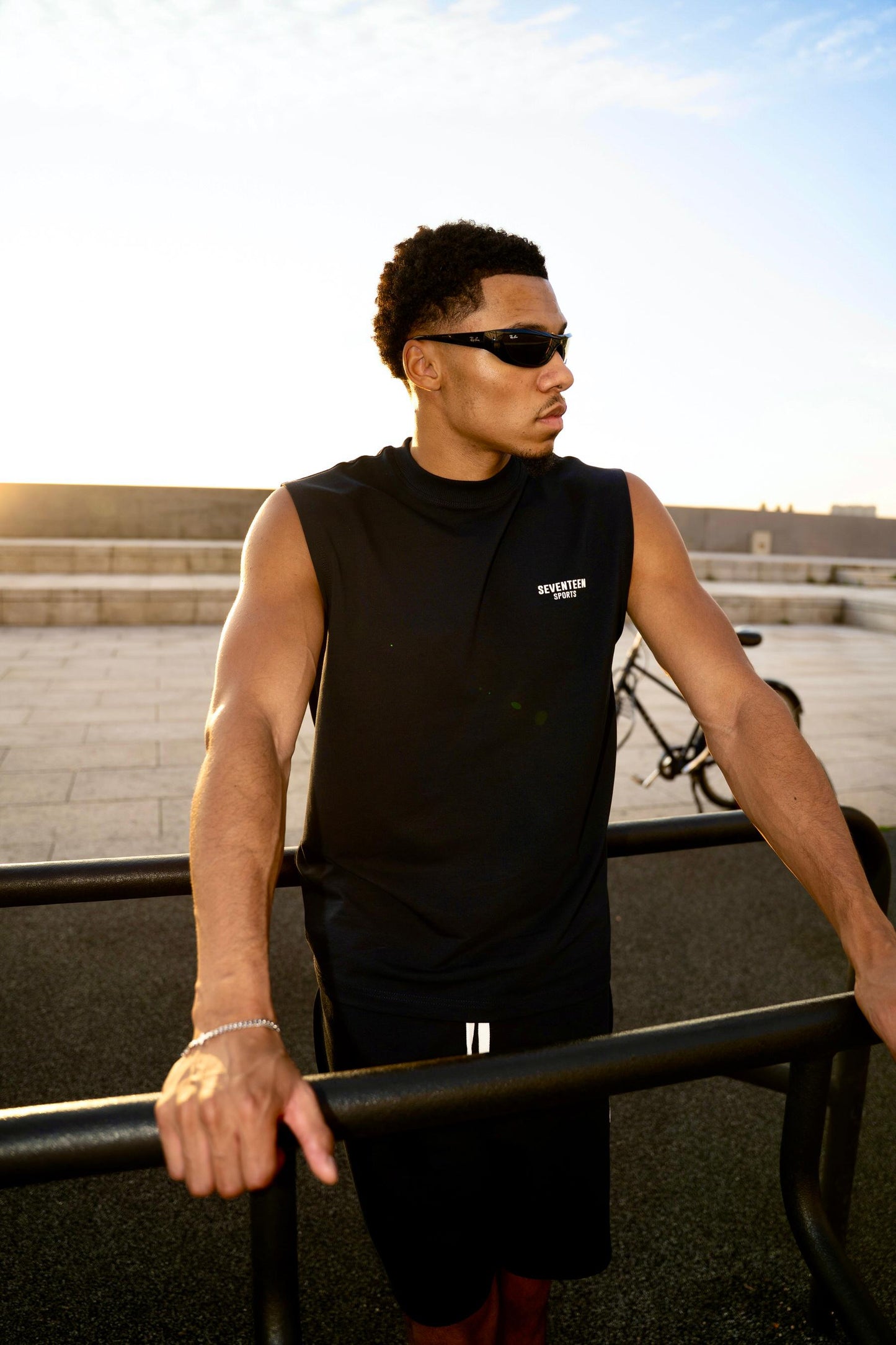 Seventeen Sports Navy Sleeveless