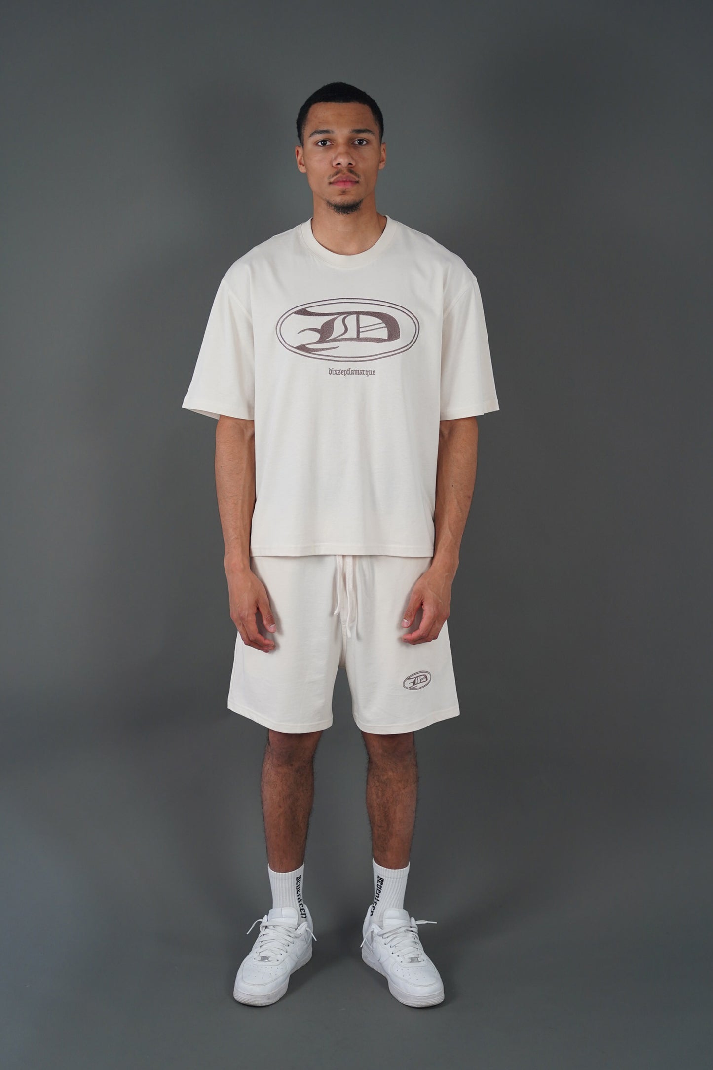 Beige Seventeen Short Set