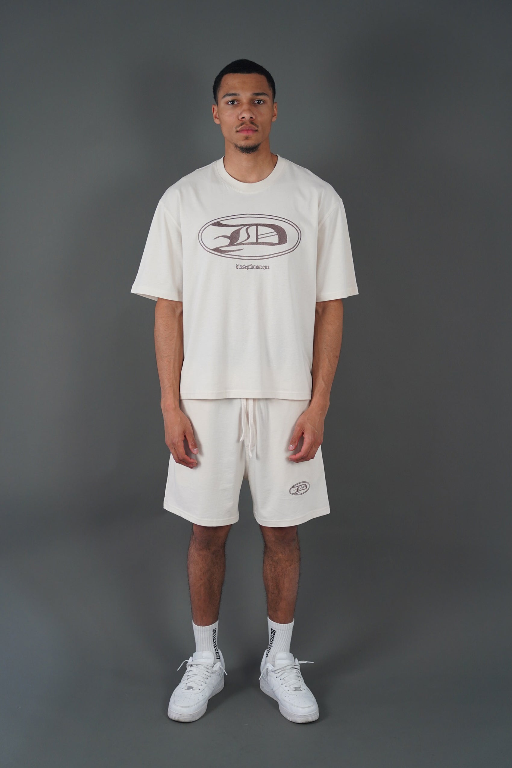 Beige Seventeen Short Set
