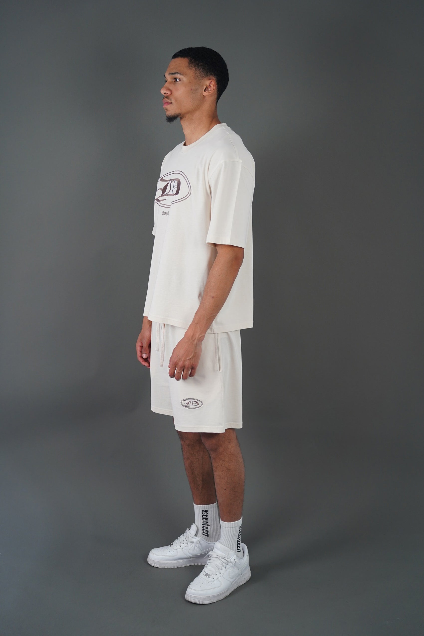 Beige Seventeen Short Set