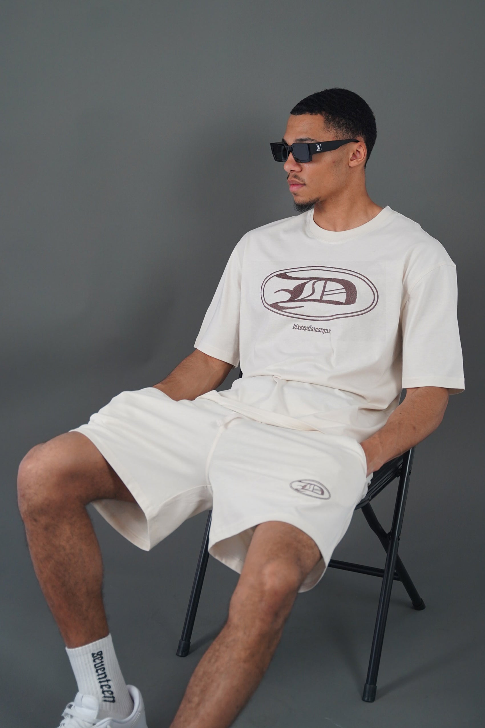 Beige Seventeen Short Set
