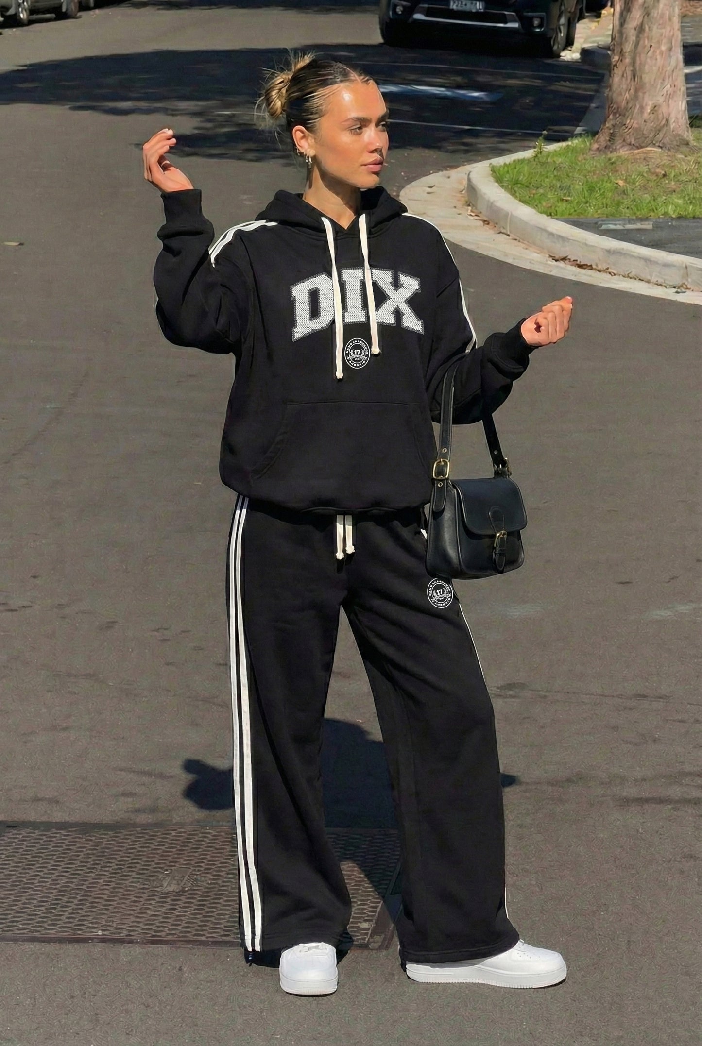 Black Dix College Hoodie