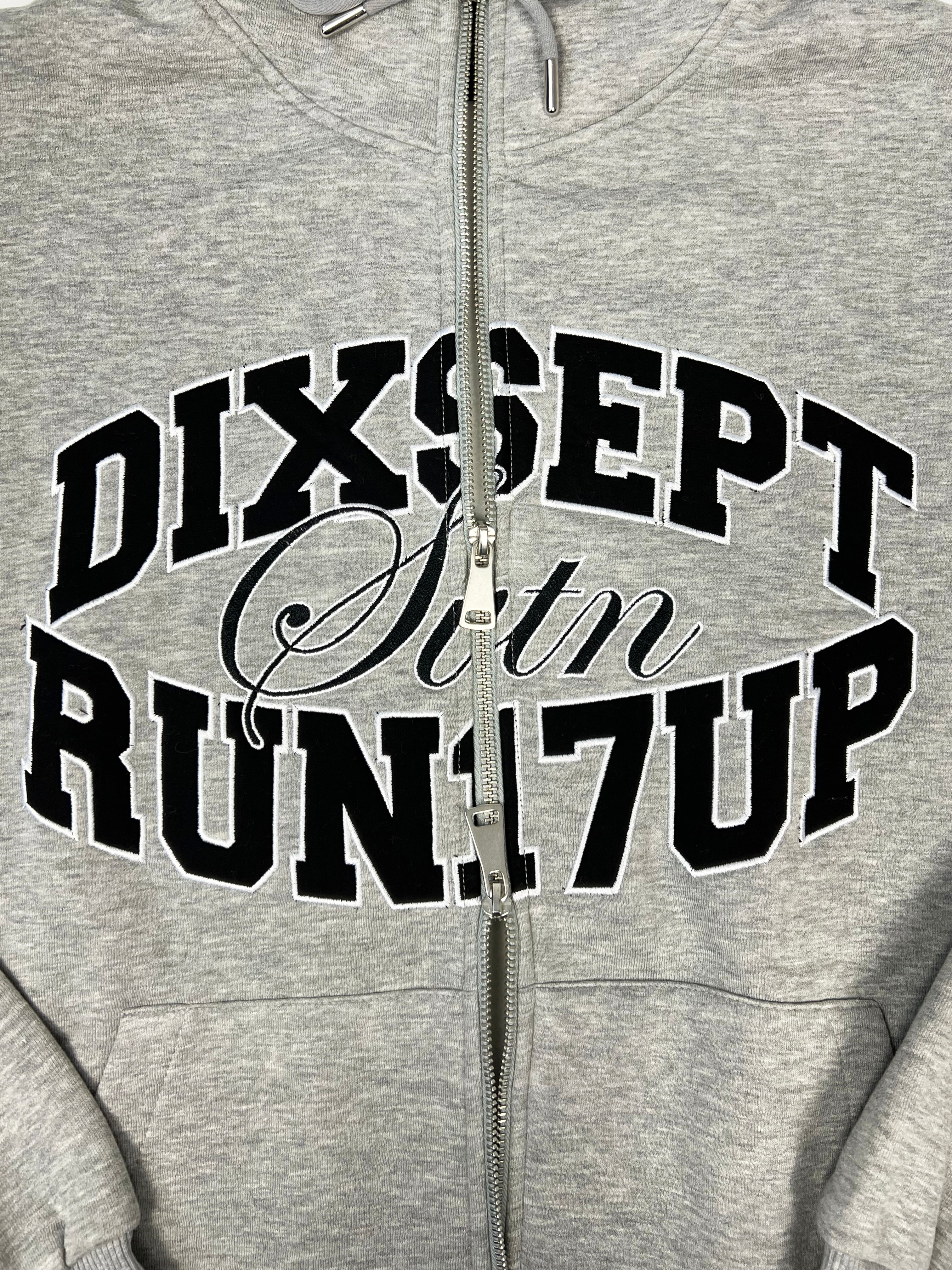 Dixsept Svtn Grey Zip Up Hoodie