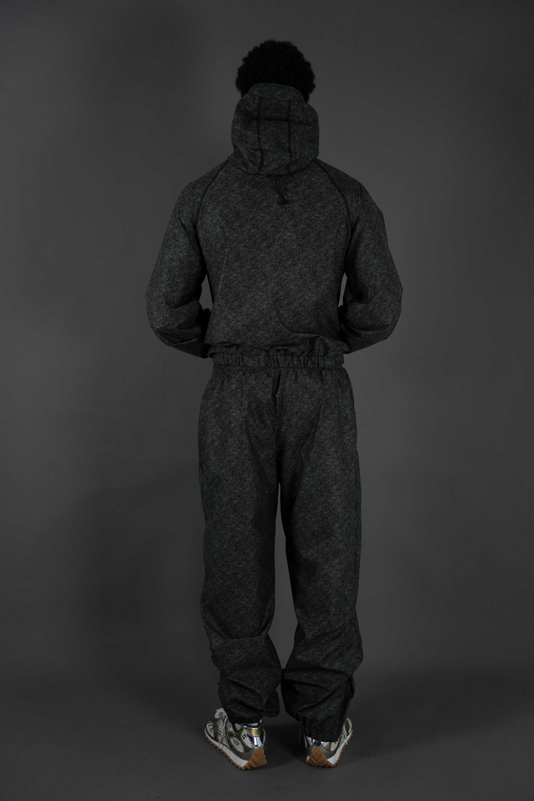 Velours-Tech Khaki Windbreaker Jacket