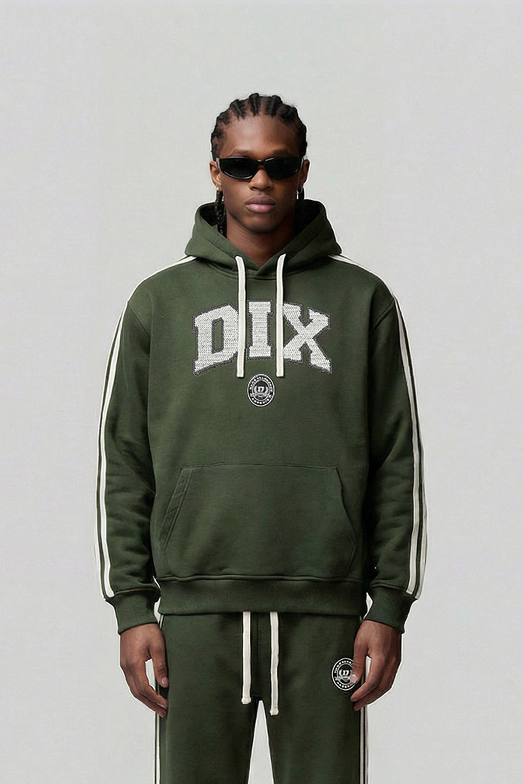 Khaki Dix College Hoodie