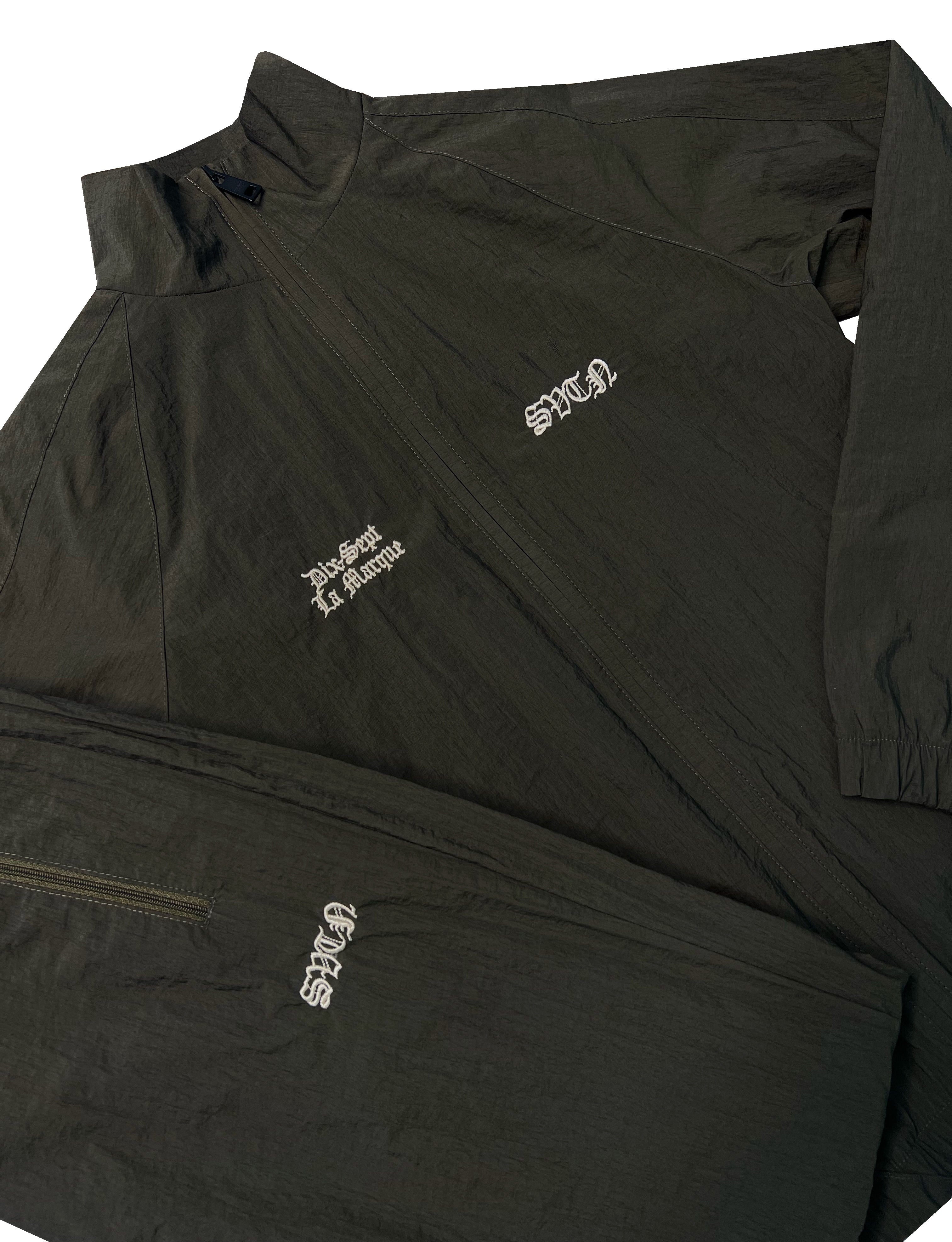 Khaki Windbreaker Track Pants