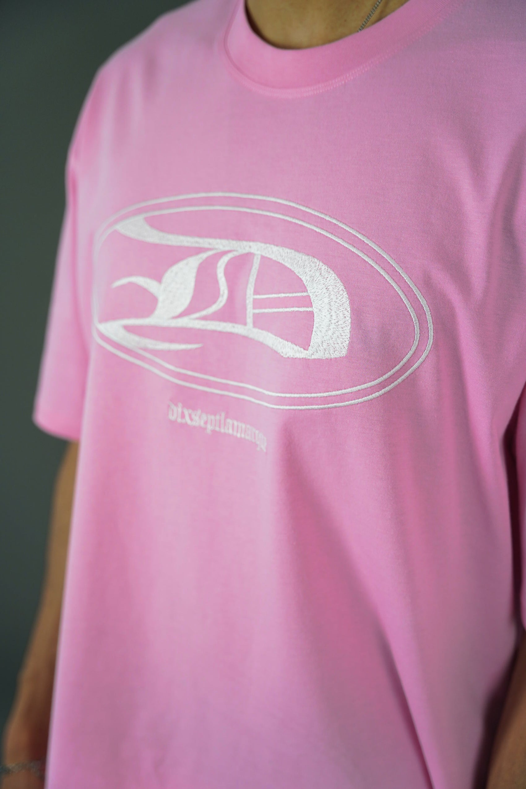 Dixseptlamarque Embroidered Pink T-Shirt