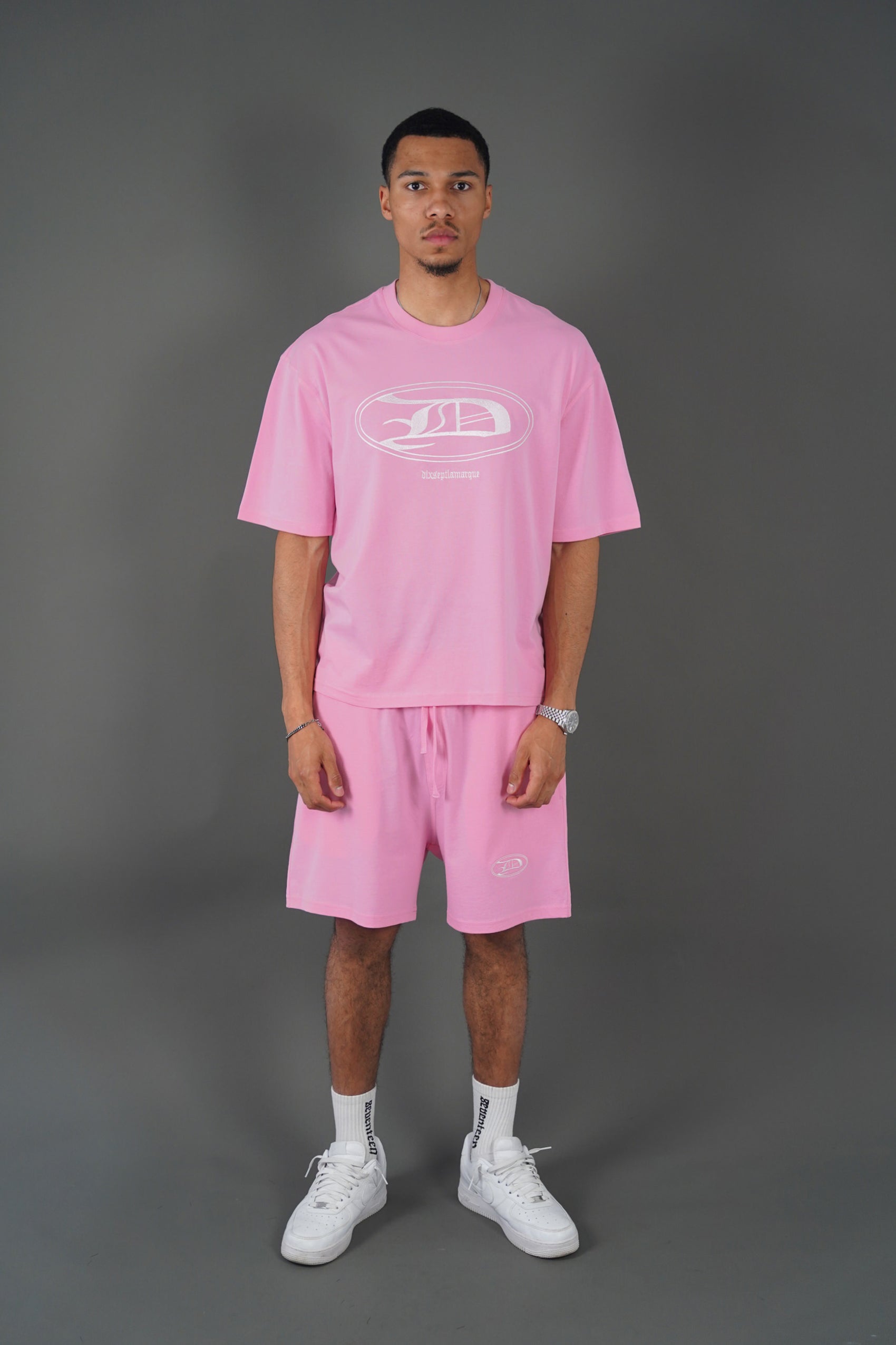 Dixseptlamarque Embroidered Pink T-Shirt