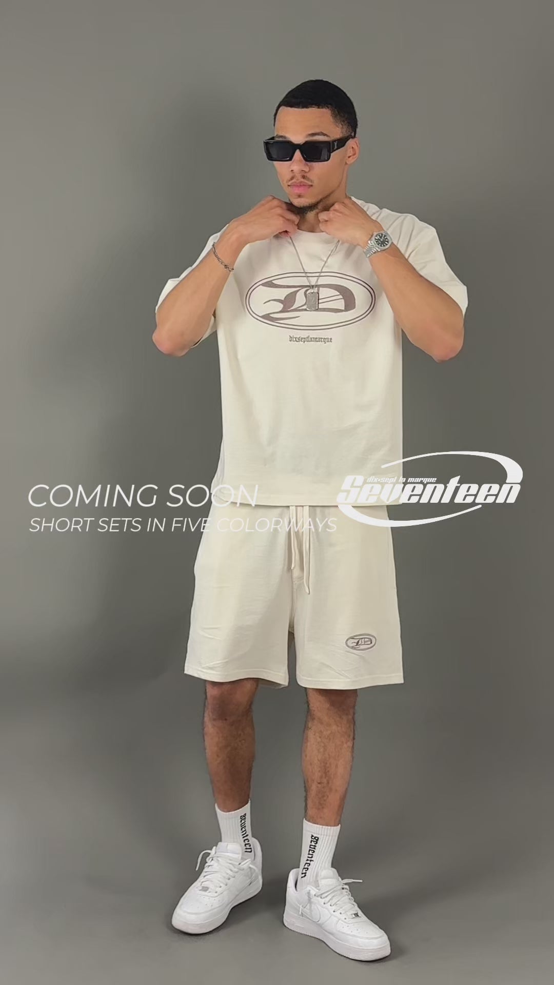 Beige Seventeen Short Set