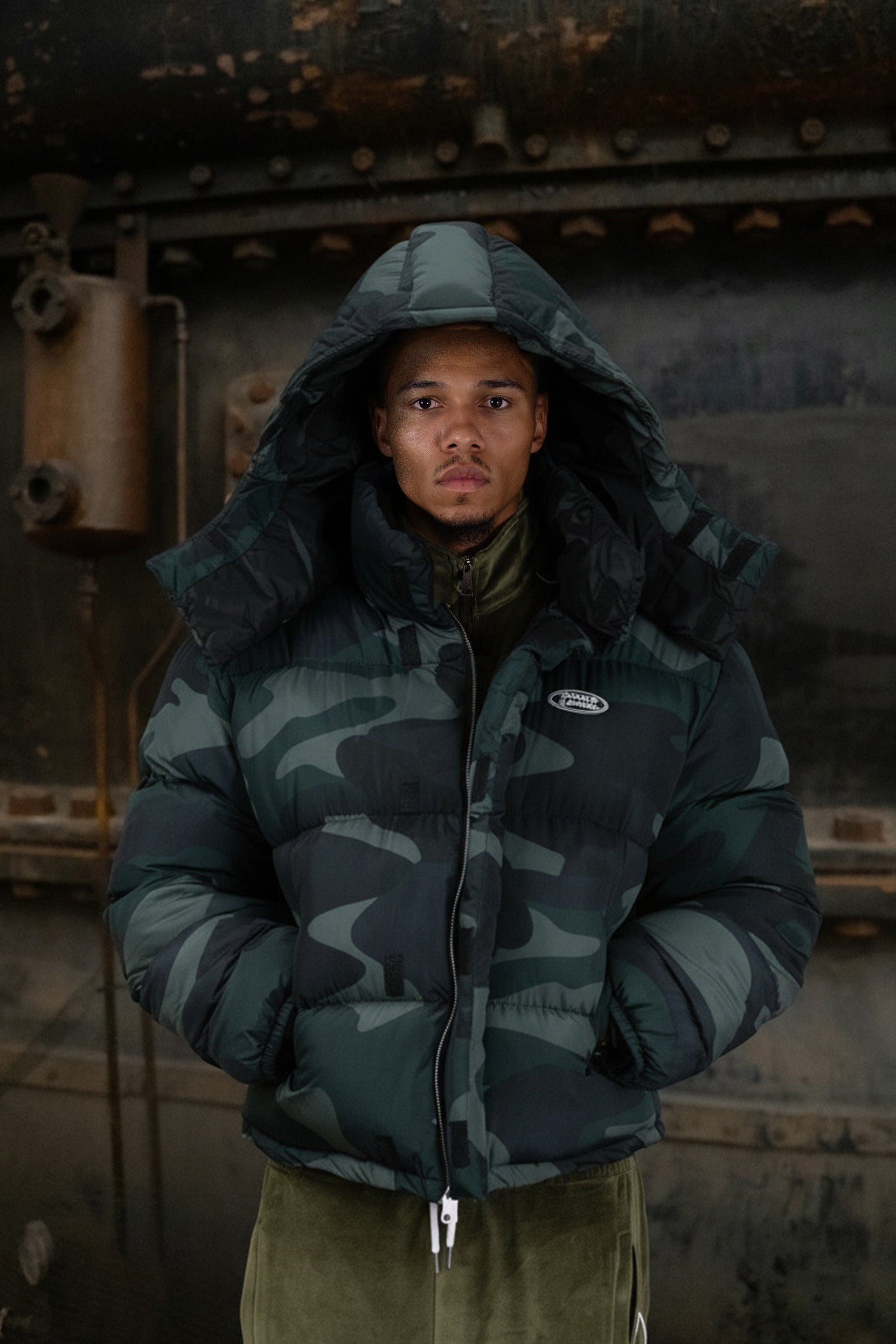 Camo Puffer Jacket