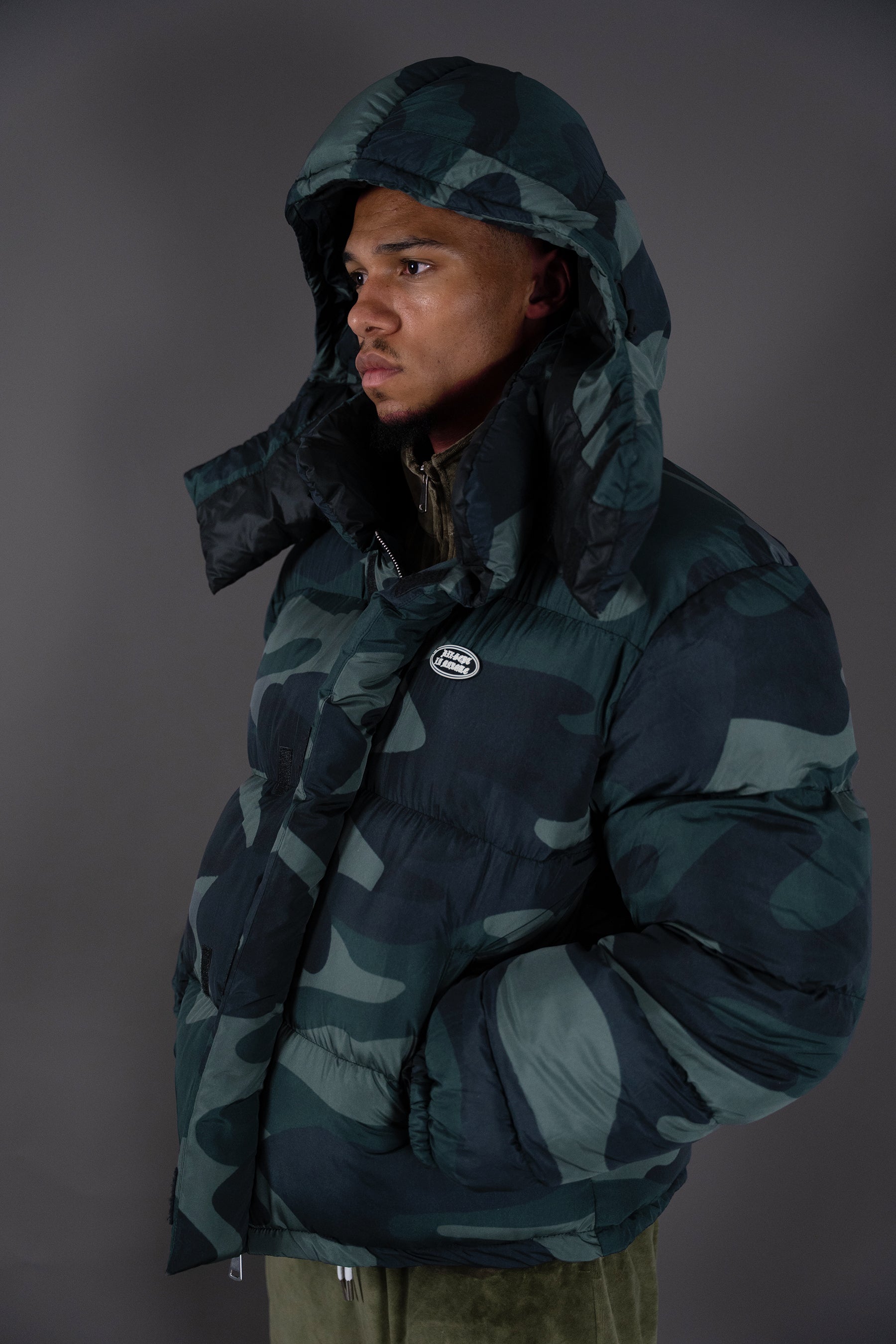 Camo Puffer Jacket