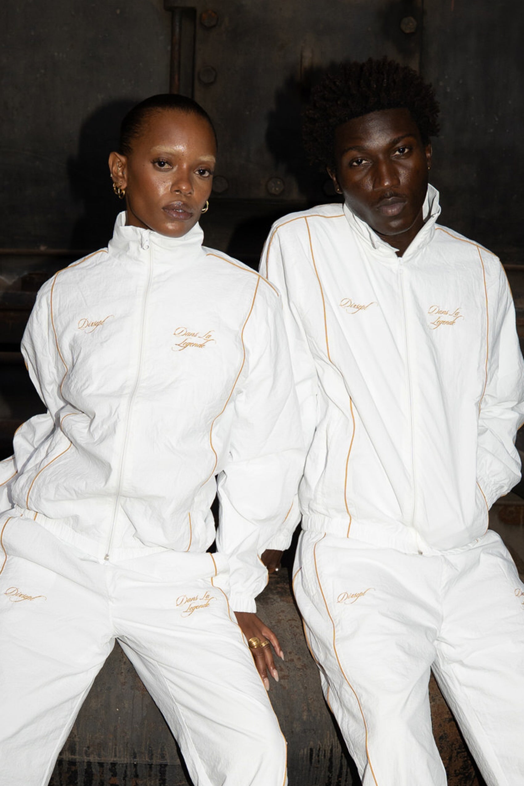 Dans La Legende White Windbreaker Jacket