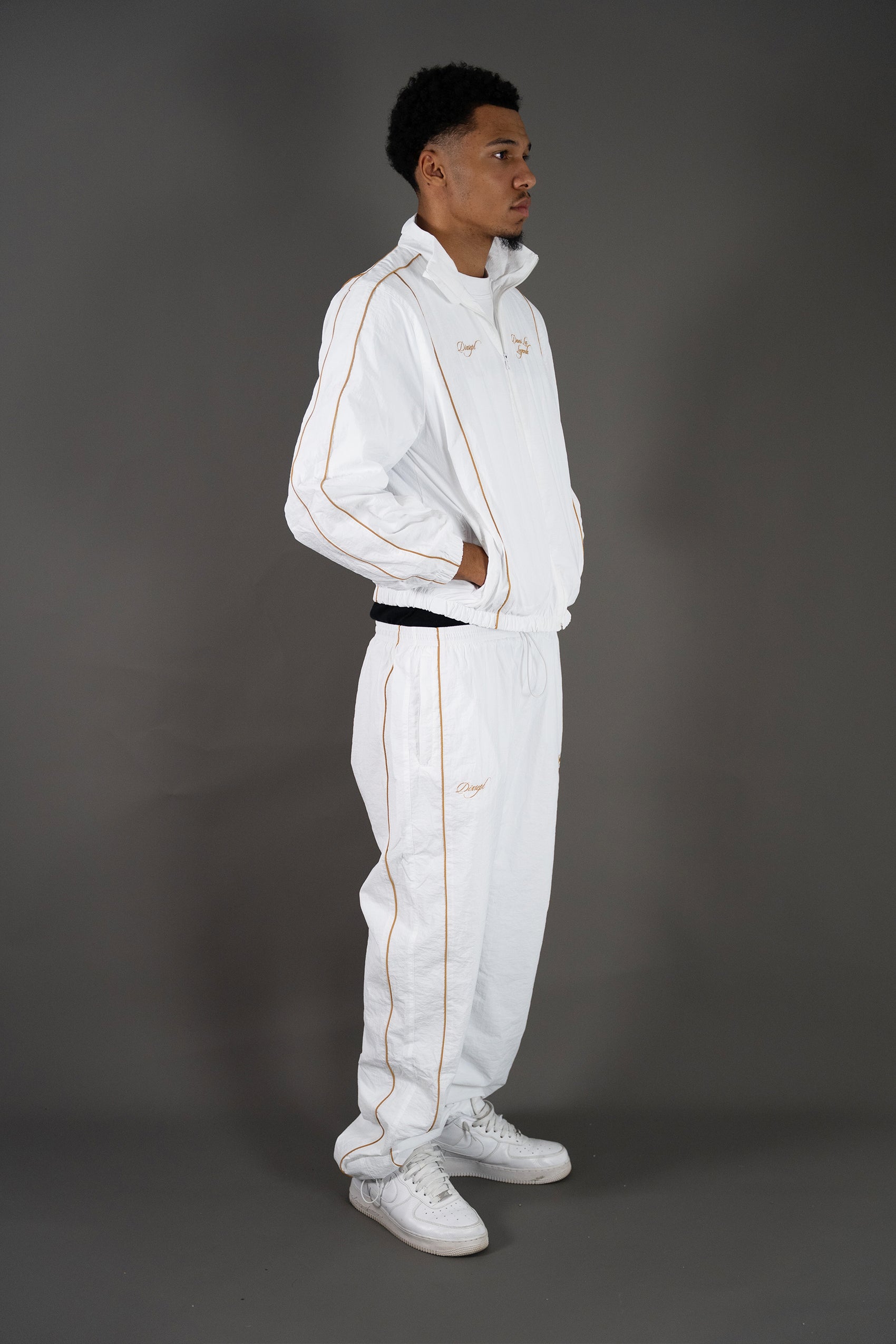 Dans La Legende White Windbreaker Jacket